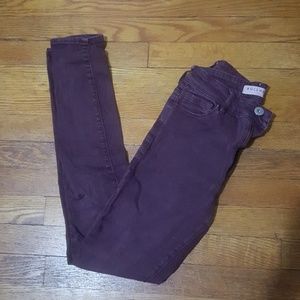 Bullhead burgundy jeans 3